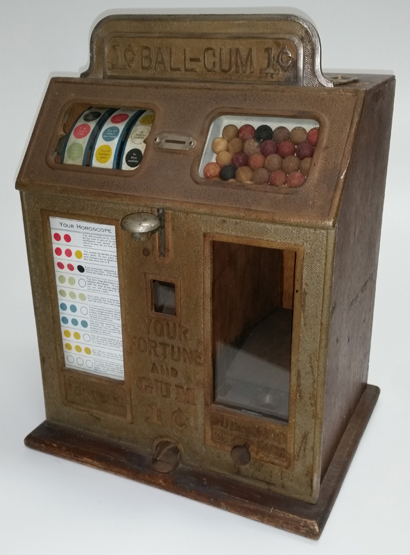 Caille Bros. Co. Your Fortune and Gum Slot Machine